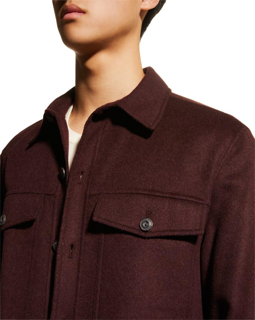 Men's Splittable Shirt Jacket商品第5张图片规格展示