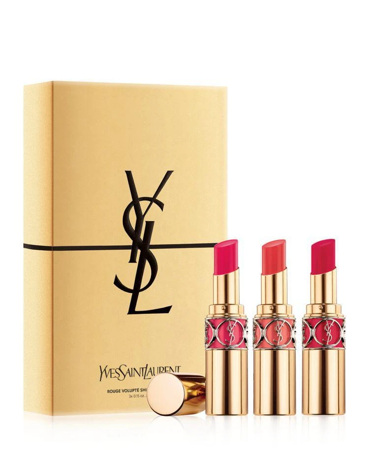 商品Yves Saint Laurent|莹亮纯魅唇膏三件套装(价值$111美金),价格¥554,第1张图片