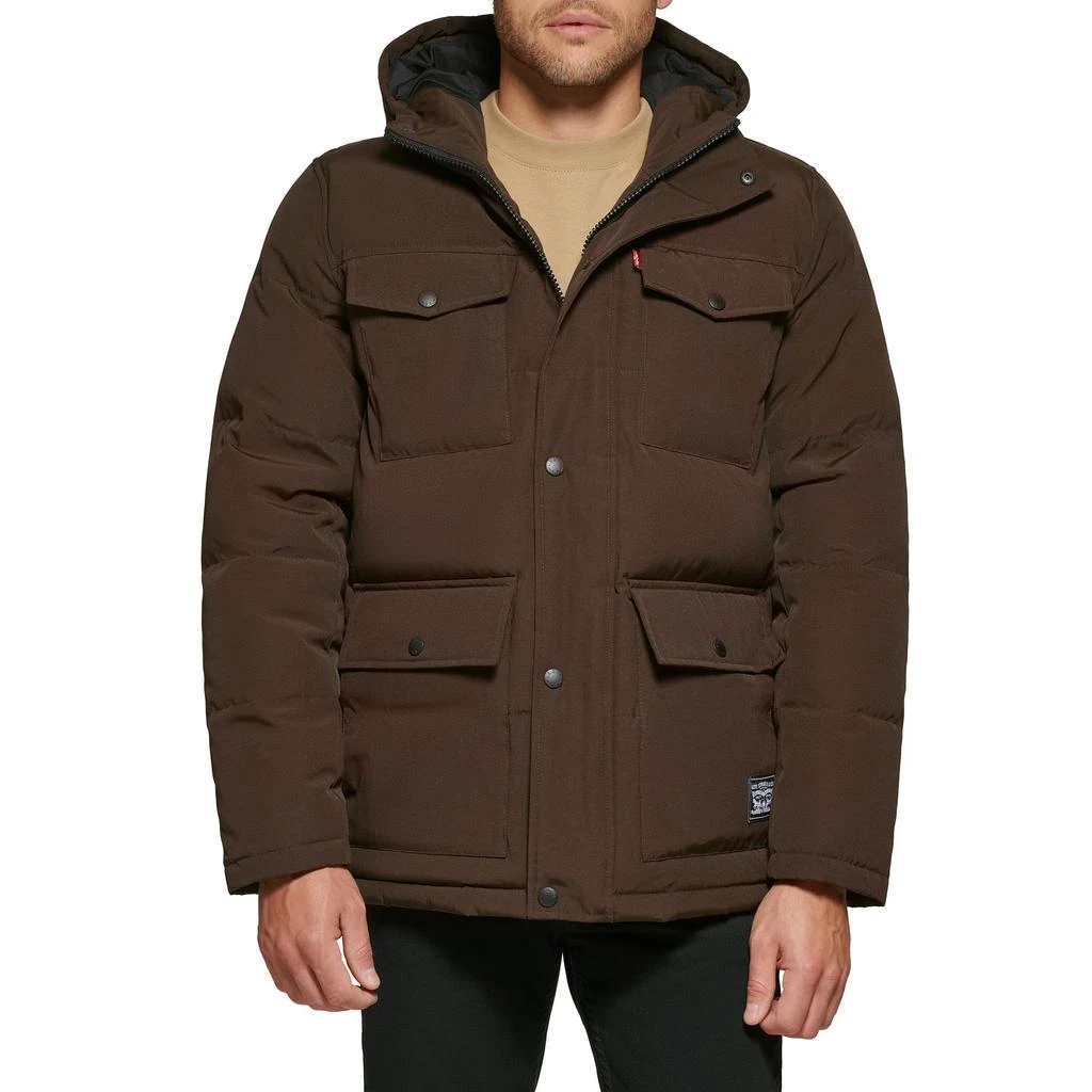 商品Levi's|Arctic Cloth Four-Pocket Hooded Parka Jacket,价格¥675,第1张图片
