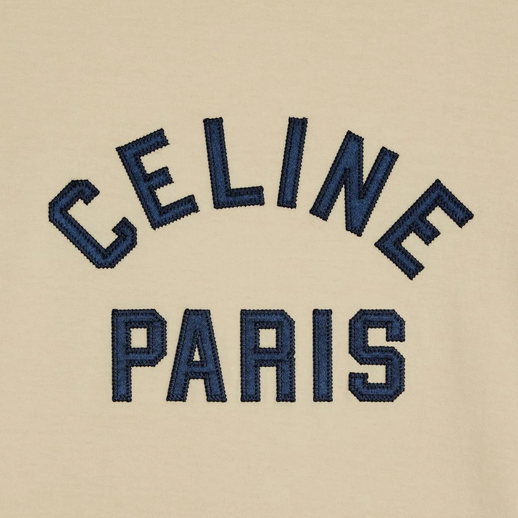 商品Celine|Paris棉质平纹针织70年代风格t恤,价格¥5418,第3张图片详细描述