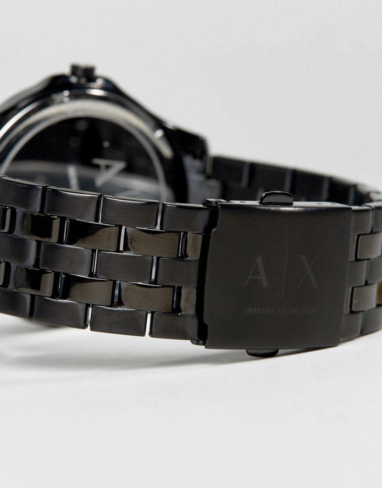 Armani Exchange AX2144 stainless steel watch in black商品第4张图片规格展示