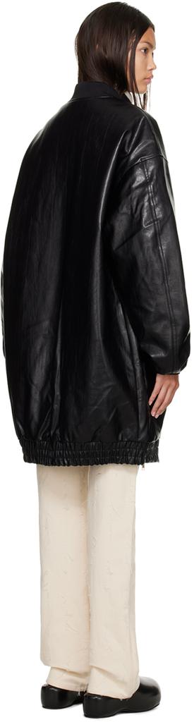 Black Jesse Faux-Leather Jacket商品第3张图片规格展示