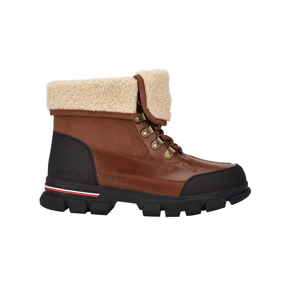 商品Tommy Hilfiger|Men's Idan Fold Down Faux Shearling Duck Boots,价格¥1044,第2张图片详细描述