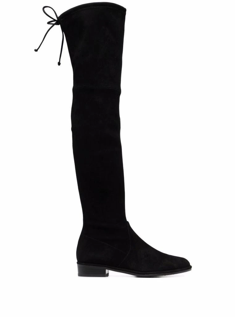 商品Stuart Weitzman|Lowland Black Suede Boots,价格¥8010,第1张图片