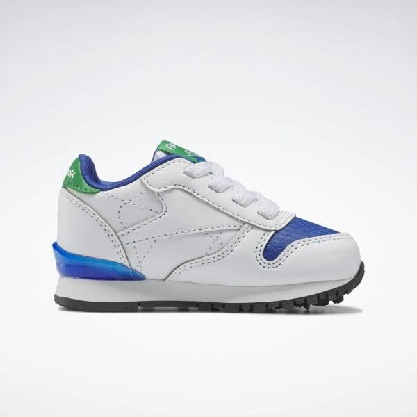 商品Reebok|Classic Leather Step 'n' Flash Shoes - Toddler,价格¥422,第2张图片详细描述