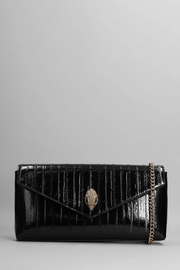 商品Kurt Geiger|Kurt Geiger Shoreditch Envelope Shoulder Bag In Black Patent Leather,价格¥2722,第1张图片