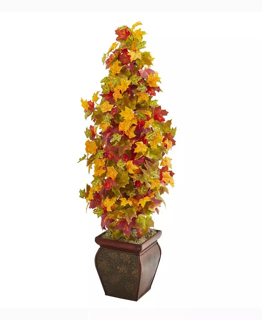 商品NEARLY NATURAL|40in. Autumn Maple Artificial Tree in Decorative Planter,价格¥1639,第1张图片