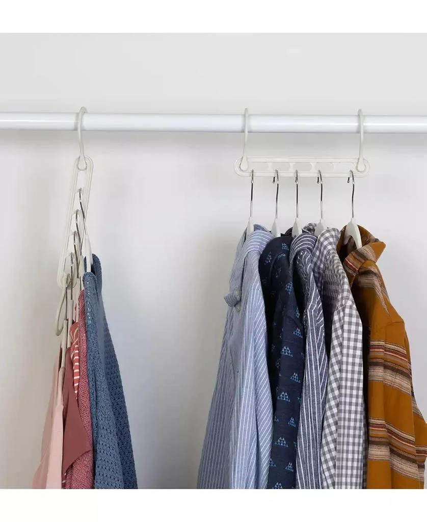 商品Honey Can Do|Cascading Collapsible Plastic Hangers, 20 pack,价格¥456,第2张图片详细描述