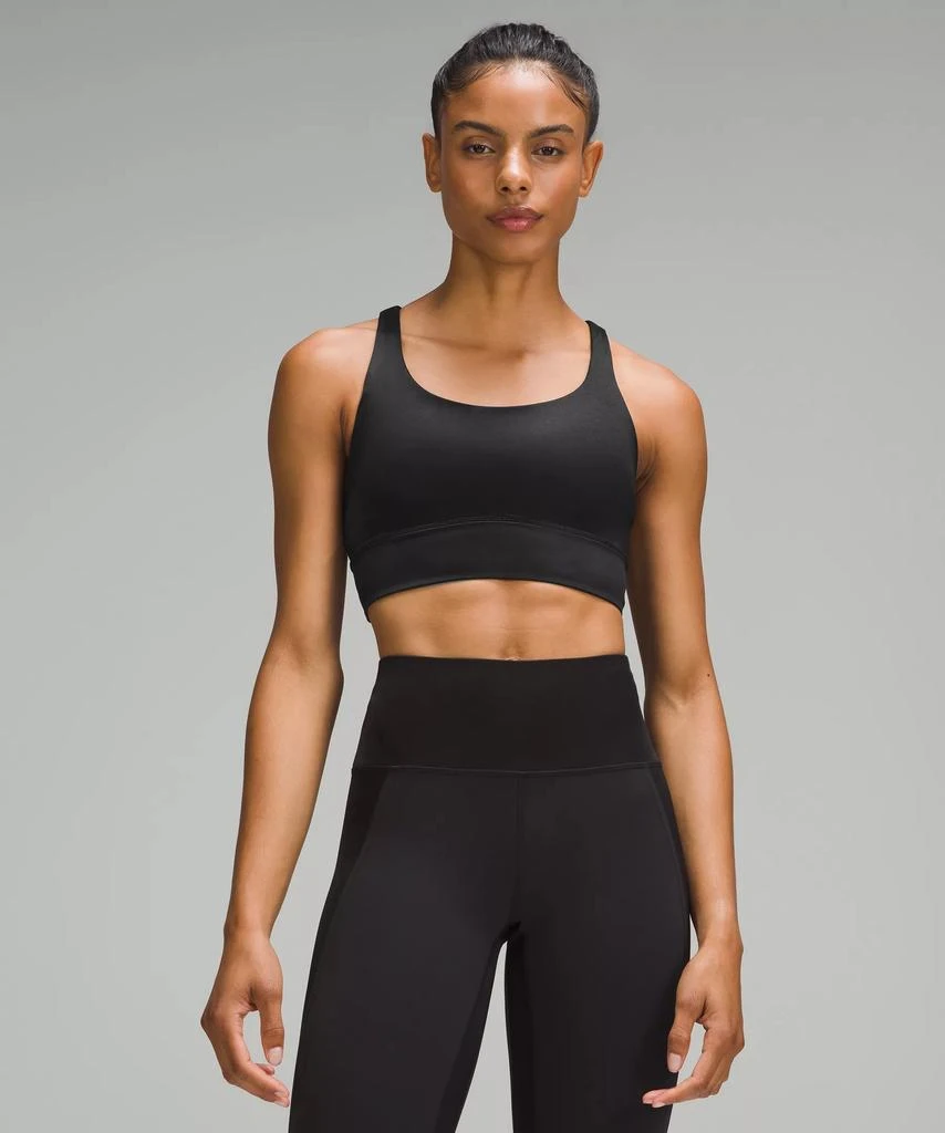 商品Lululemon|lululemon Energy Longline Bra *Medium Support, B-D Cups Foil,价格¥316,第1张图片