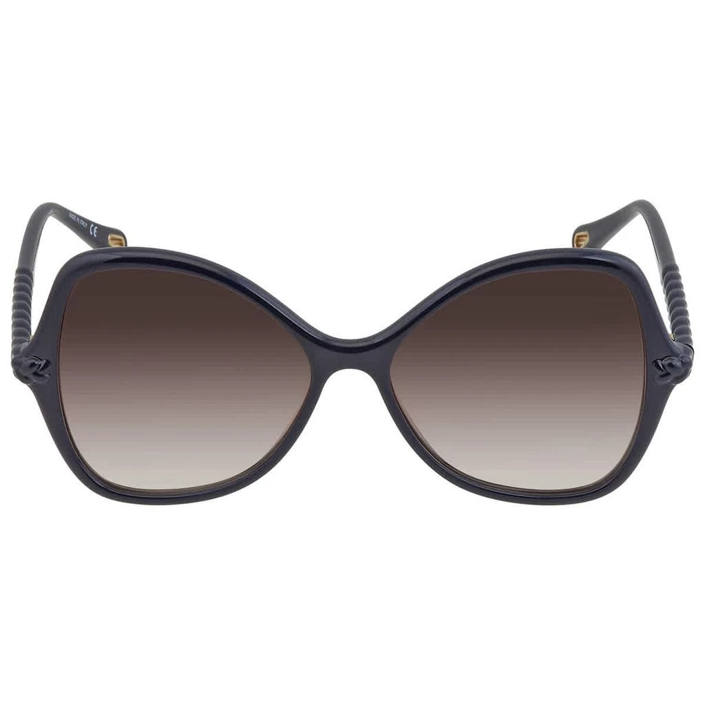 商品Chloé|Chloe Brown Gradient Butterfly Ladies Sunglasses CH0001S 001 56,价格¥1388,第2张图片详细描述