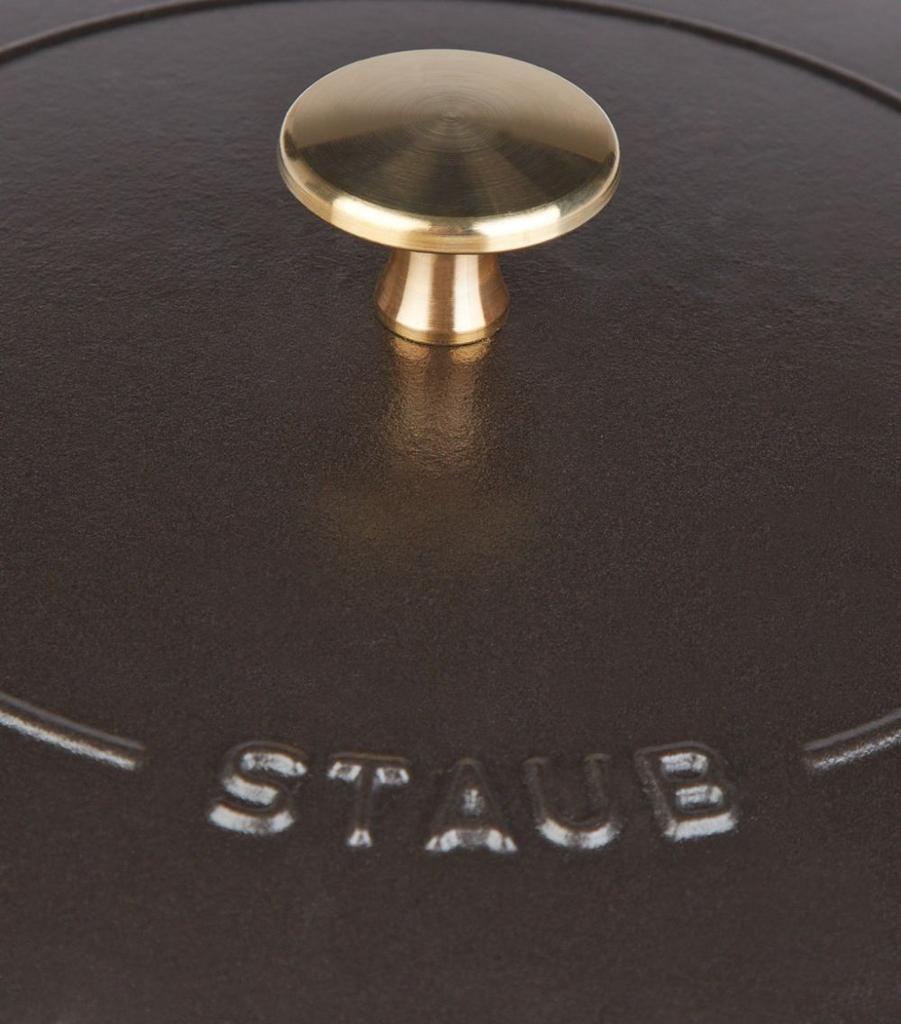 商品Staub|Black Round Chistera Braiser Sauté Pan (24cm),价格¥1823,第4张图片详细描述