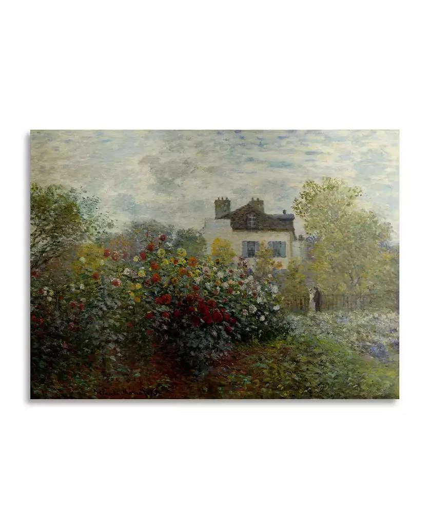 商品Trademark Global|Claude Monet The Artist's Garden in Argenteuil Floating Brushed Aluminum Art - 22" x 25",价格¥1110,第1张图片
