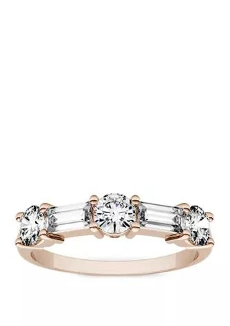 商品Charles & Colvard|Colvard 1.15 Ct. T.w. Lab Created Moissanite Stackable Band In 14K Rose Gold,价格¥7872,第1张图片