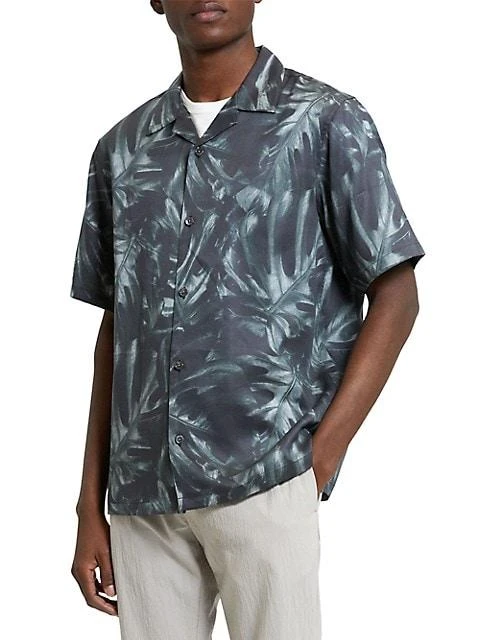 商品Theory|Noll Bold Palm Shirt,价格¥371,第3张图片详细描述