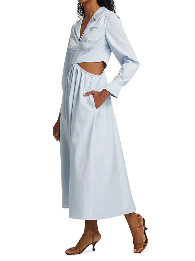 商品Self Portrait|Poplin Cut-Out Midi-Dress,价格¥1864,第4张图片详细描述