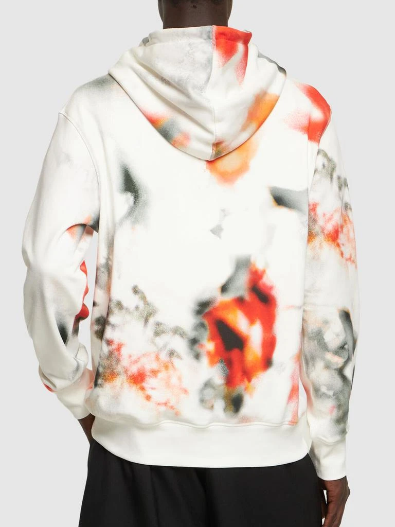 商品Alexander McQueen|Floral All Over Print Cotton Hoodie,价格¥6048,第2张图片详细描述
