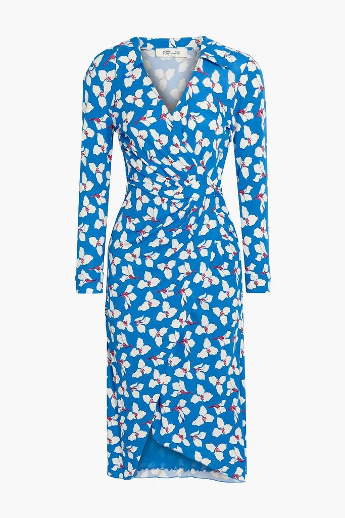 商品Diane von Furstenberg|Palmira wrap-effect floral-print stretch-jersey dress,价格¥1643,第1张图片