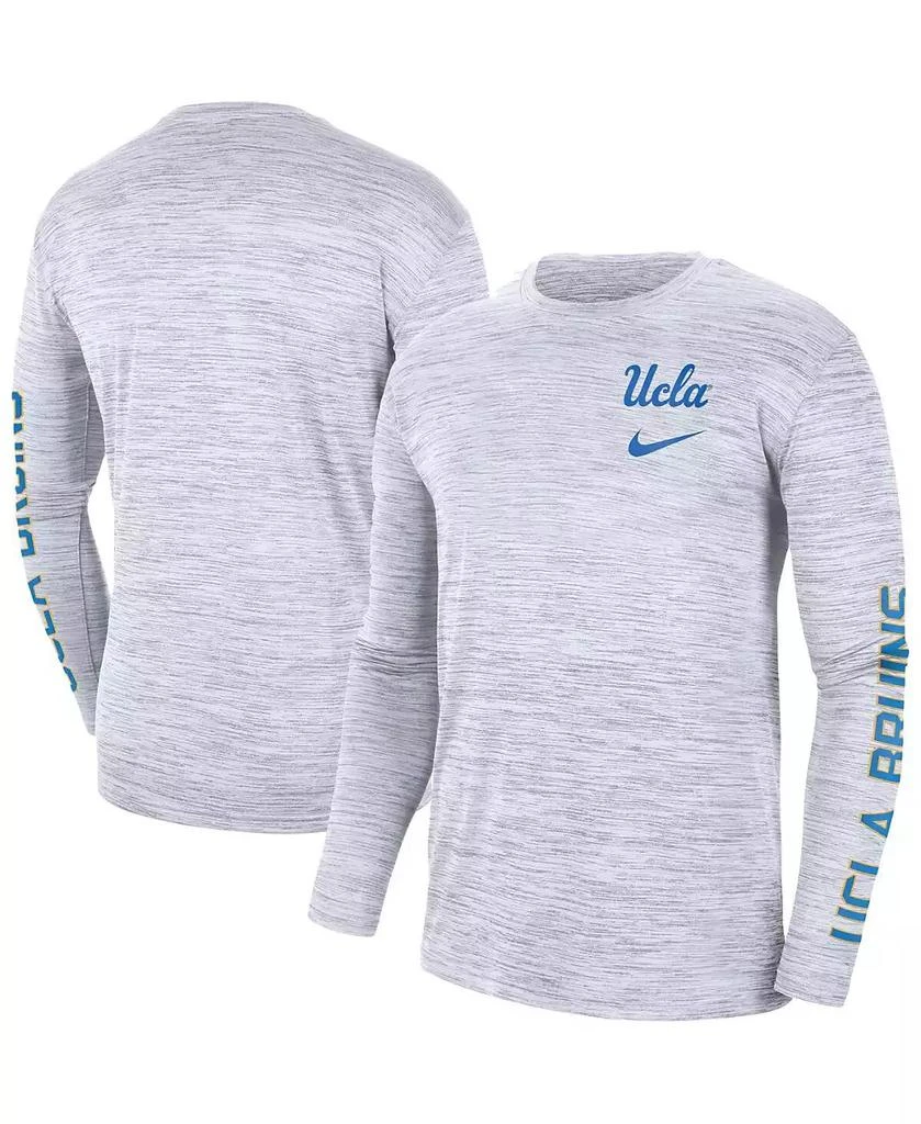 商品NIKE|Men's White UCLA Bruins Velocity Legend Team Performance Long Sleeve T-shirt,价格¥228,第1张图片