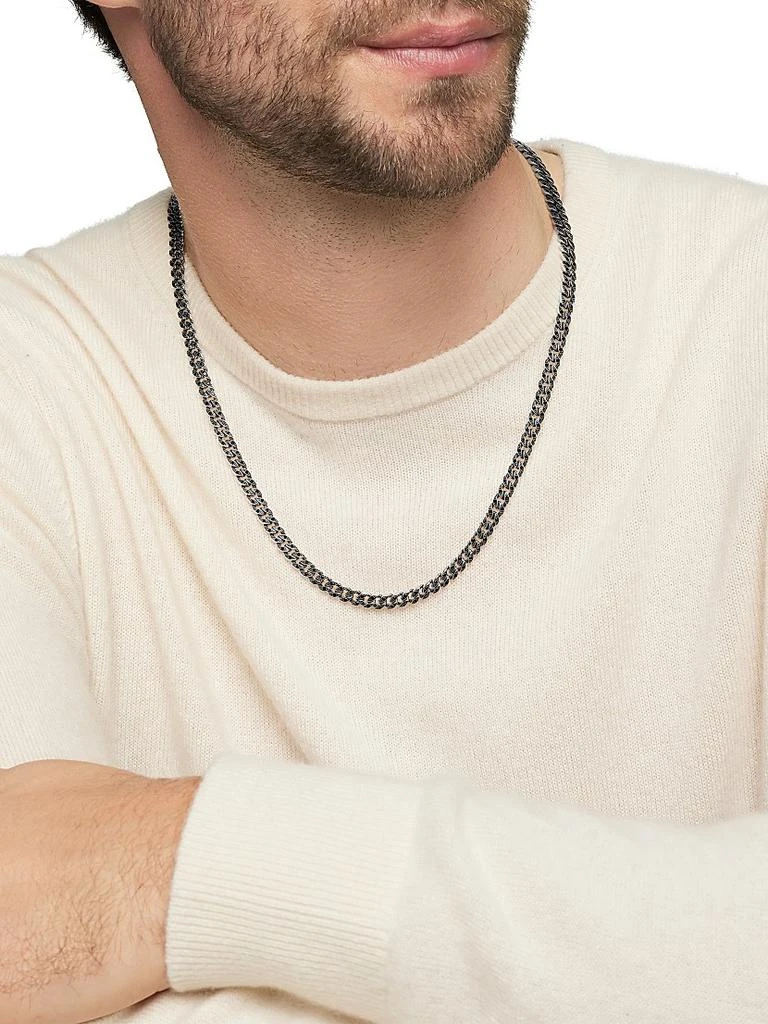 Curb Chain Necklace in Sterling Silver, 6MM 商品