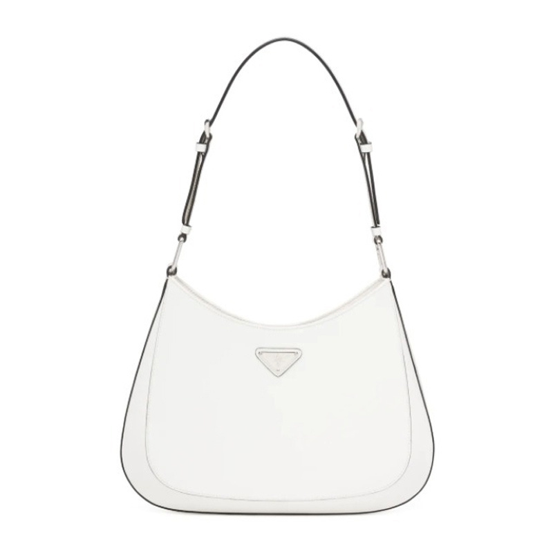 商品[国内直发] Prada|PRADA 女士Cleo系列白色单肩包 1BC156-ZO6-F0PG7,价格¥18397,第1张图片