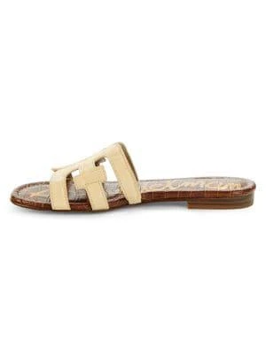 商品Sam Edelman|Bay Croc-Embossed Leather Slides,价格¥161,第4张图片详细描述