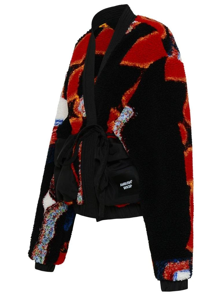 商品Ambush|AMBUSH Jacquard Kimono Teddy Cardigan Jacket,价格¥3396,第3张图片详细描述