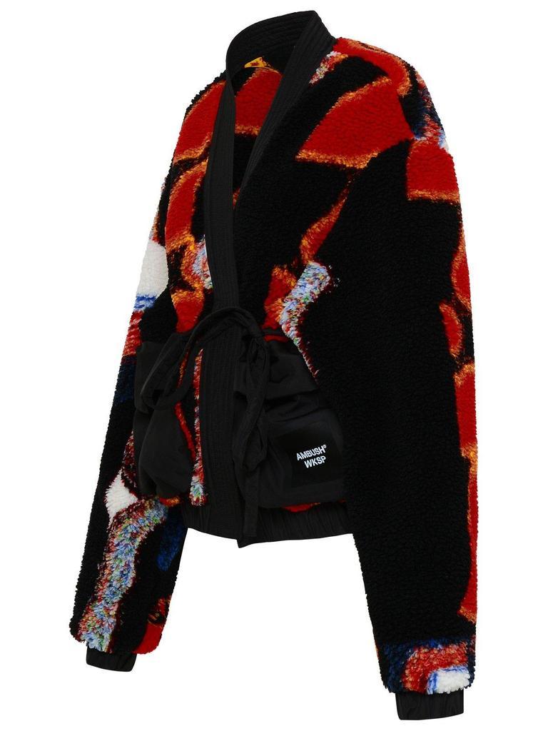 商品Ambush|AMBUSH Jacquard Kimono Teddy Cardigan Jacket,价格¥3612,第5张图片详细描述