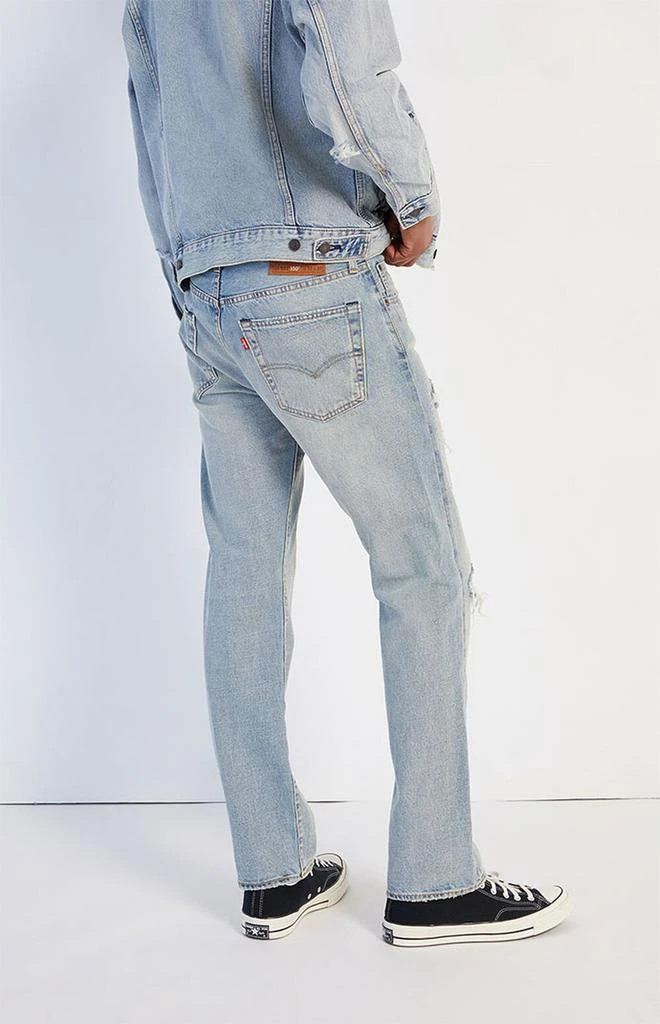 商品Levi's|Light Blue Ripped 501 Original Fit Selvedge Jeans,价格¥812,第4张图片详细描述