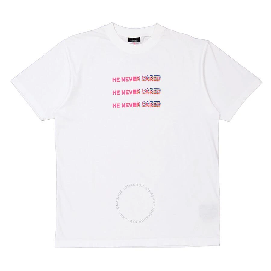 商品Marcelo Burlon|Ladies "He Never Cared" Slogan T-Shirt,价格¥586,第3张图片详细描述