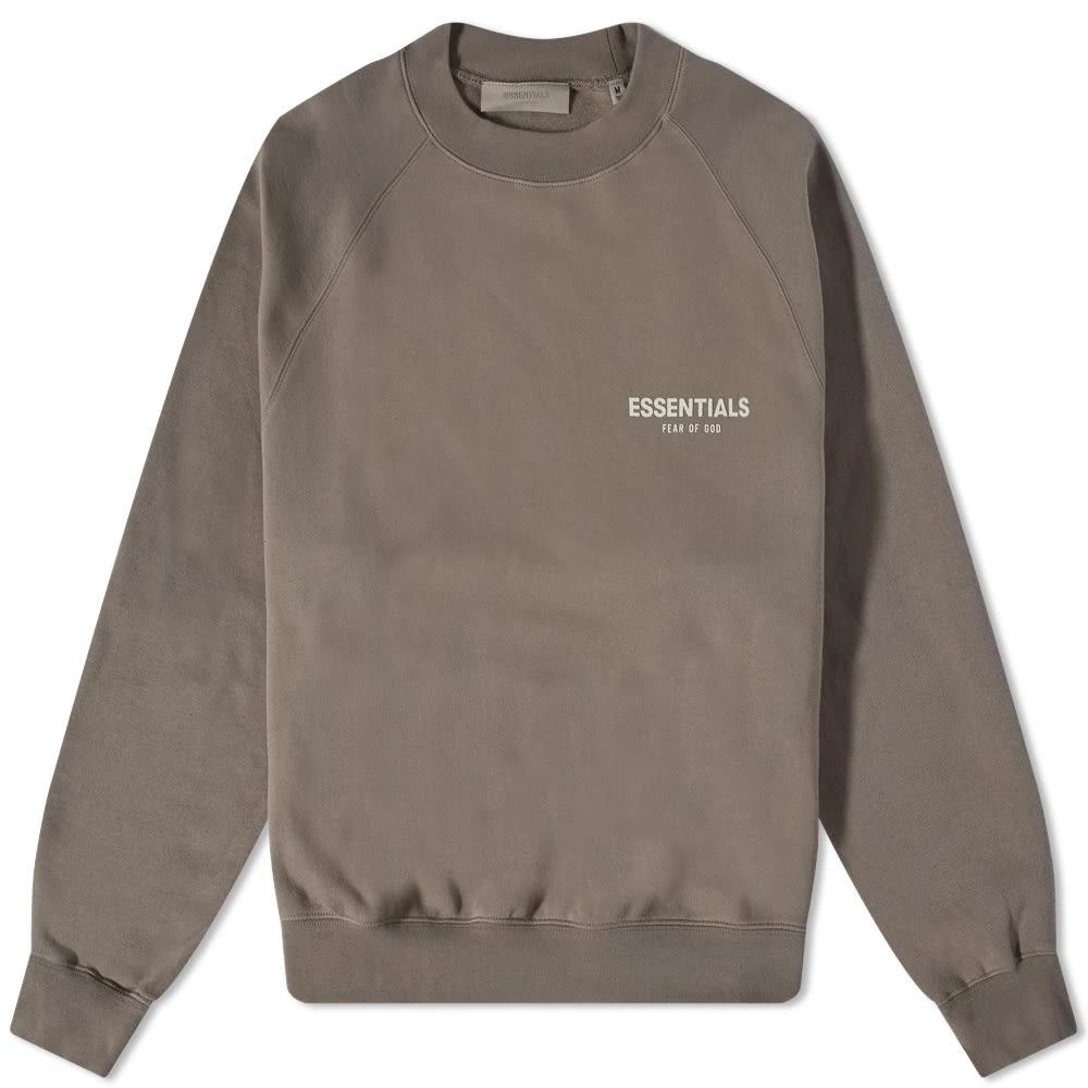 商品Essentials|Fear of God ESSENTIALS Logo Crew Neck Sweat - Desert Taupe,价格¥794,第1张图片