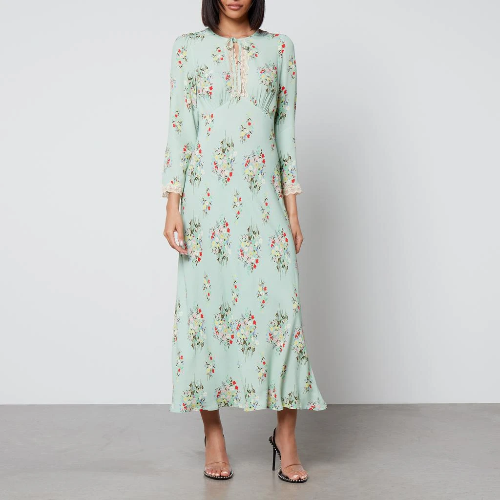商品Rixo|Rixo Angelica Floral-Print Crepe Midi Dress,价格¥1641,第1张图片