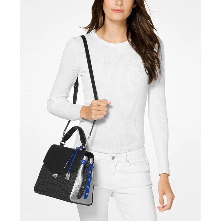 商品Michael Kors|MICHAEL  Bristol Sig Medium Top-Handle Satchel,价格¥2576,第2张图片详细描述