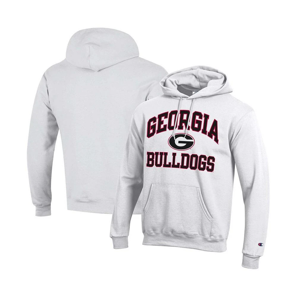 商品CHAMPION|Men's White Georgia Bulldogs High Motor Pullover Hoodie,价格¥441,第1张图片