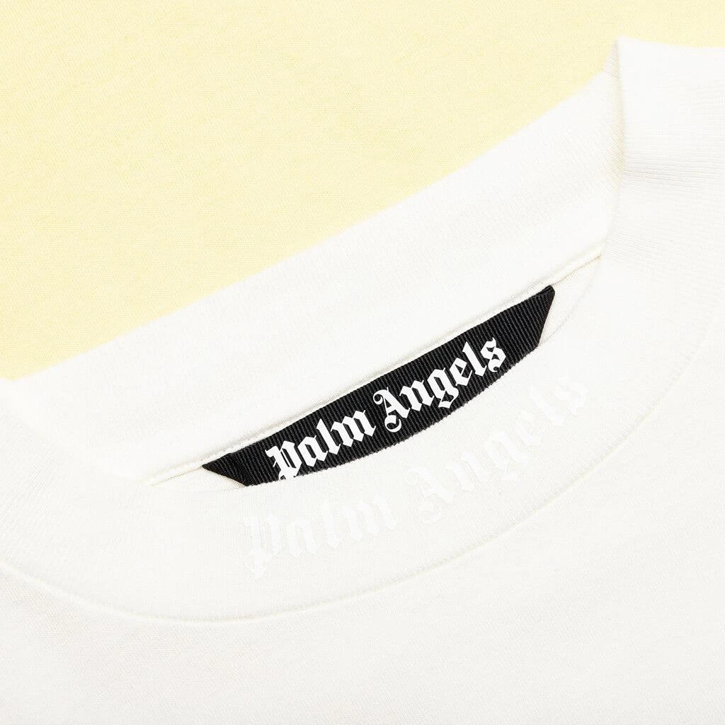 商品Palm Angels|Gradient Overlogo L/S Tee - Yellow/White,价格¥1845,第3张图片详细描述