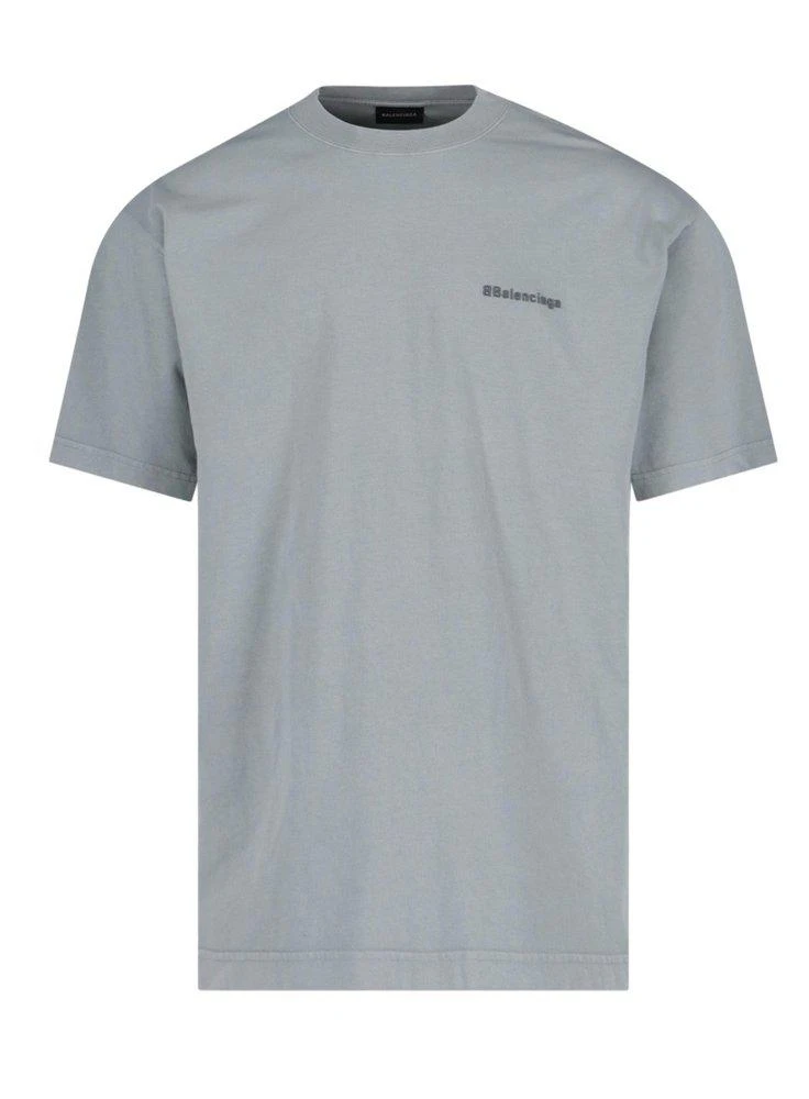 商品Balenciaga|Balenciaga Logo Print Crewneck T-Shirt,价格¥3342,第1张图片