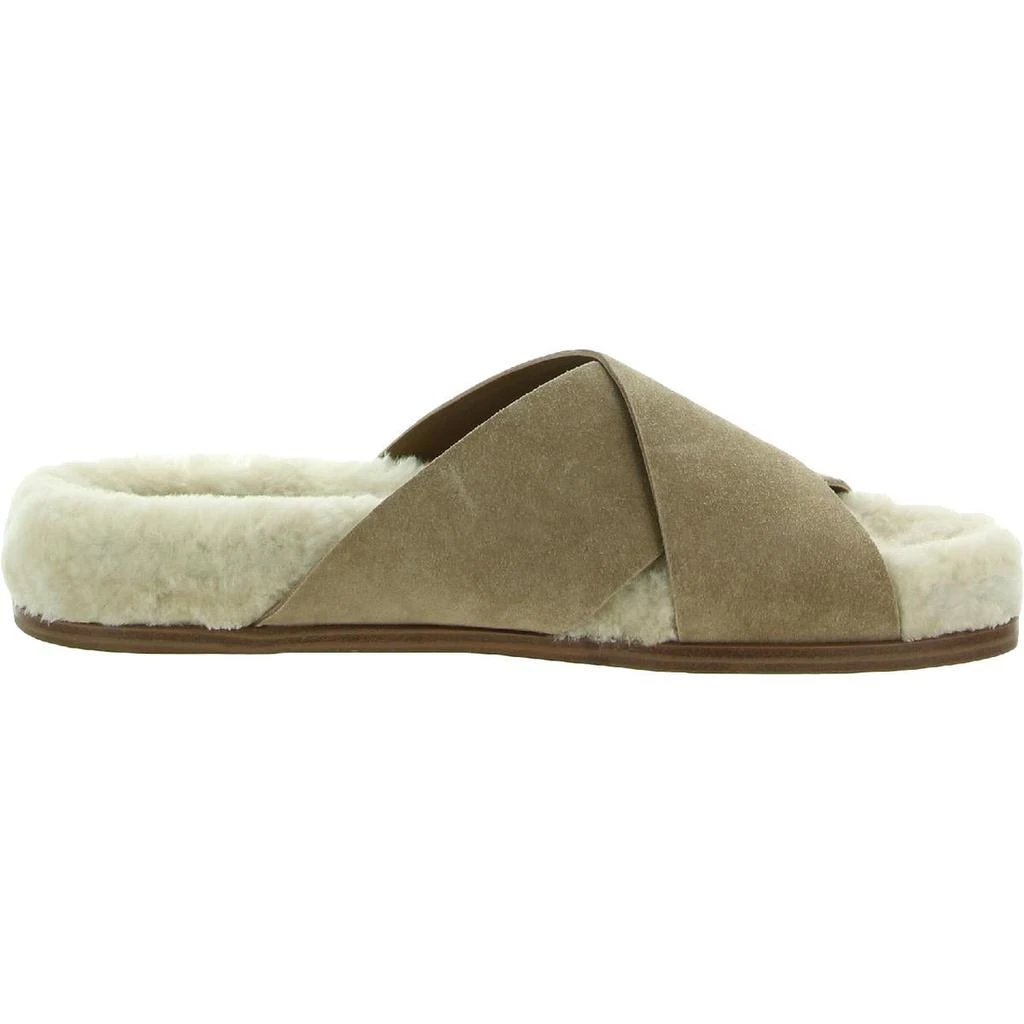 Marc Fisher LTD Womens Canna Shearling Leather Slide Slippers 商品