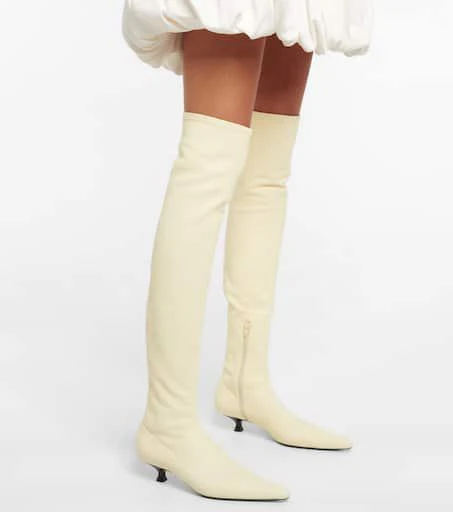 商品Khaite|Volos leather over-the-knee boots,价格¥7320,第4张图片详细描述