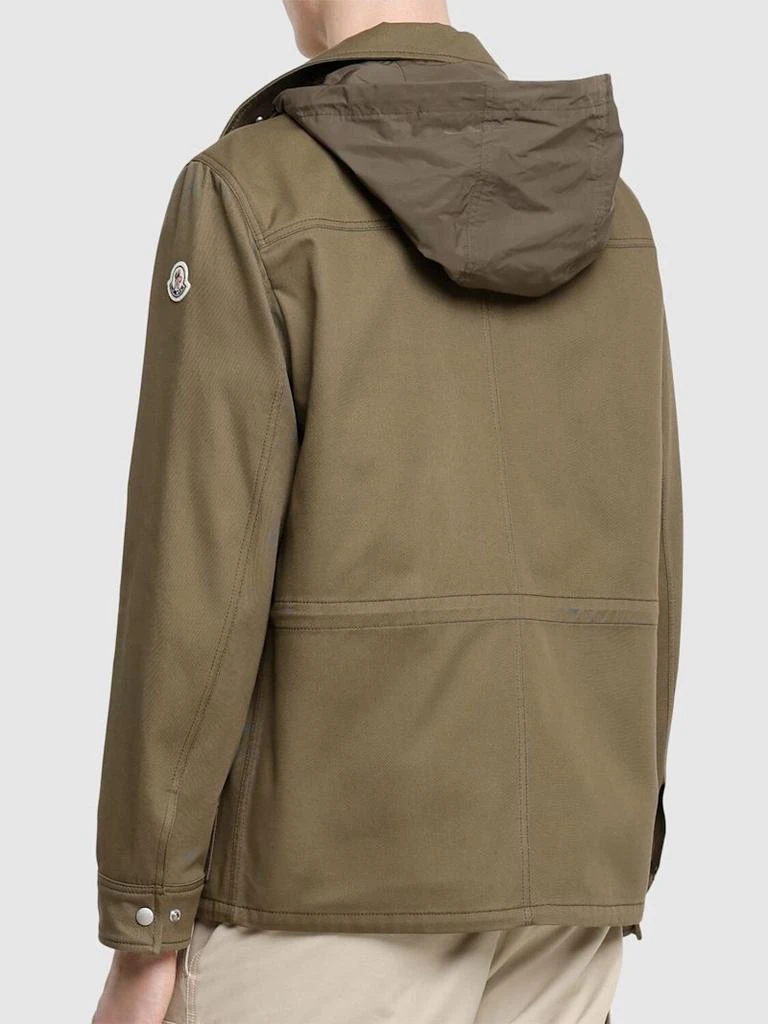 商品Moncler|Guerledan棉质衬衫式连帽夹克,价格¥14646,第3张图片详细描述