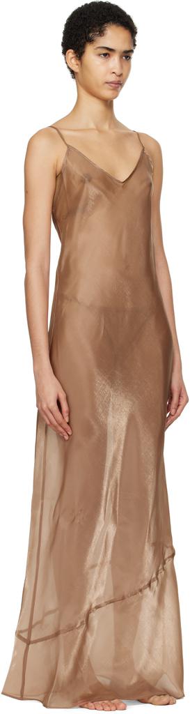 women's mesh maxi dress Lustre Open Back Mesh Maxi Dress Sage