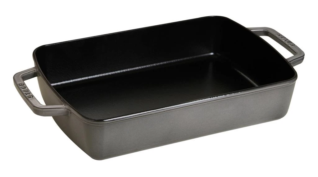 商品Staub|Cast Iron 12-inch x 8-inch Roasting Pan,价格¥2055,第1张图片