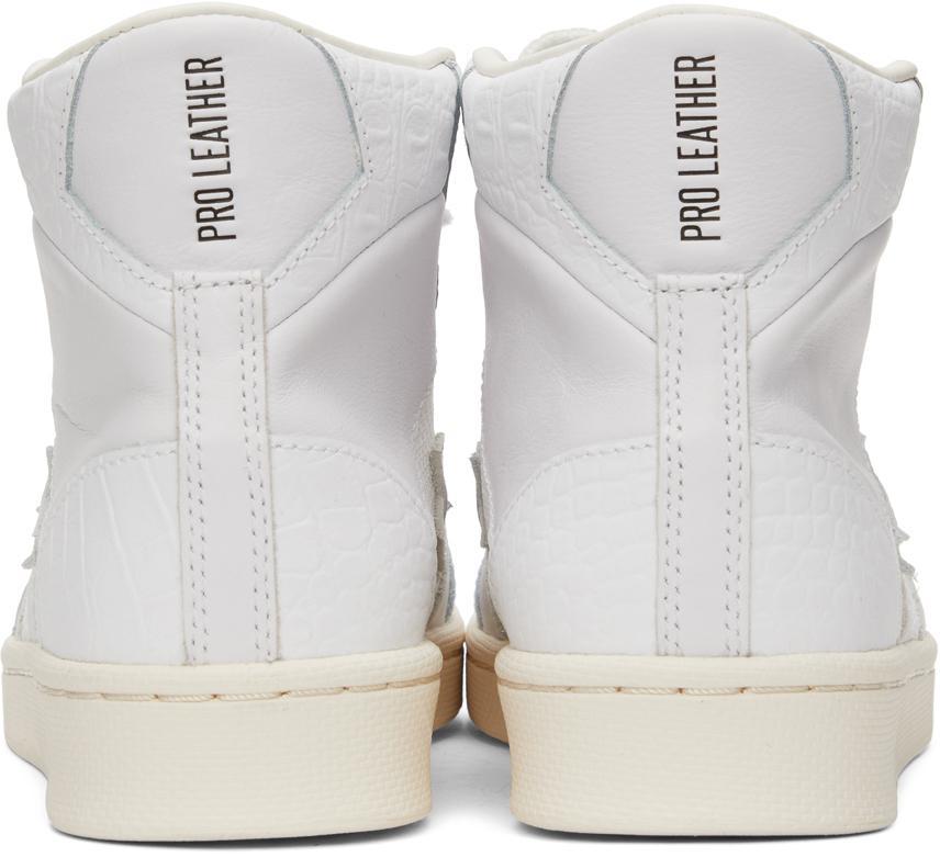 商品Converse|White Croc Pro Sport Hi Sneakers,价格¥688,第6张图片详细描述
