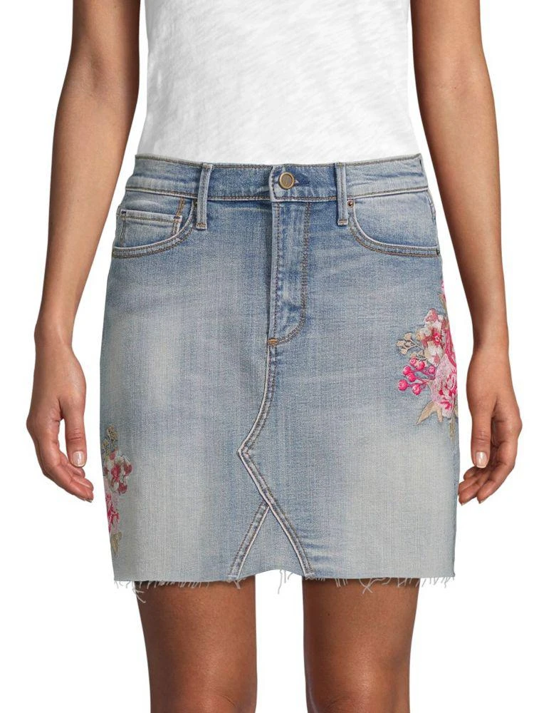 商品Driftwood|Embroidered Denim Skirt,价格¥238,第1张图片