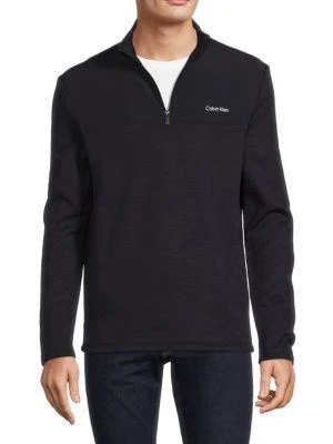 商品Calvin Klein|Logo Zip Up Pullover,价格¥263,第1张图片