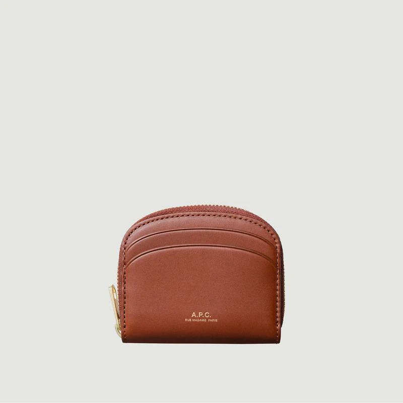 商品A.P.C.|Compact Half Moon Mini Leather Purse Hazelnut  APC PARIS,价格¥923,第1张图片