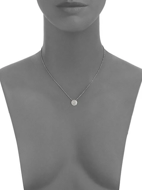 商品Phillips House|14K White Gold & Diamond Mini Infinity Pendant Necklace,价格¥6172,第2张图片详细描述