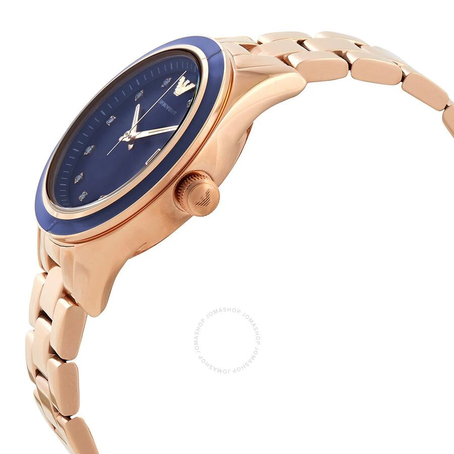 商品Emporio Armani|Leo Quartz Crystal Blue Dial Ladies Watch AR11449,价格¥928,第2张图片详细描述