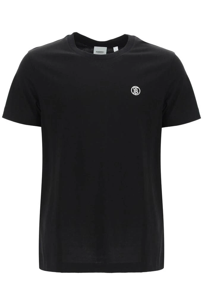 商品Burberry|T-SHIRT WITH MONOGRAM EMBROIDERY,价格¥2523,第1张图片