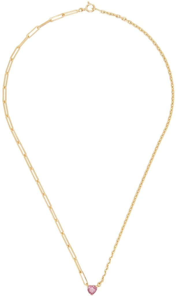商品Yvonne Léon|金色 Maxi Collier Solitaire 项链,价格¥25228,第1张图片