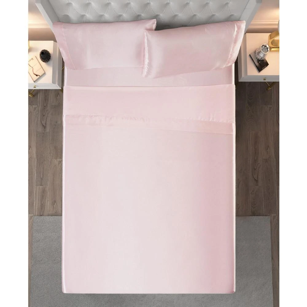 商品Juicy Couture|Satin 4 Piece Sheet Set, King,价格¥631,第5张图片详细描述