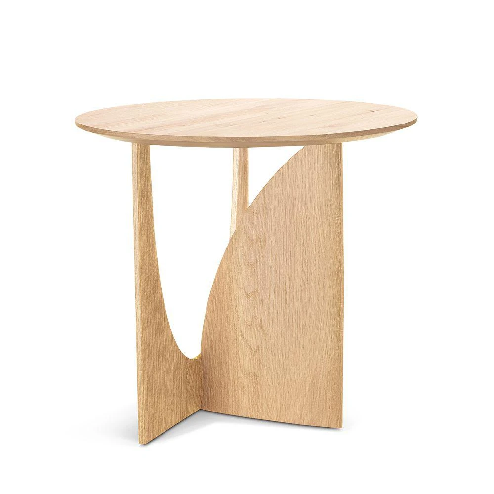 Oak Geometric Side Table 商品